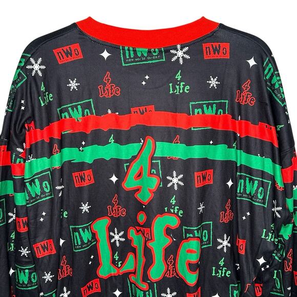 WWE NWO Hulkster Hogan Big Daddy Cool  Razor Ramon Light Up Holiday Sweater  XL - Picture 6 of 12